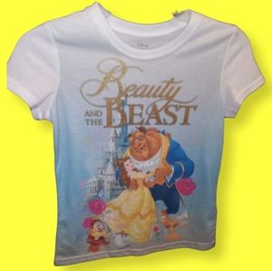 Beauty and the Beast shirt Disney princess size medium 7-8
